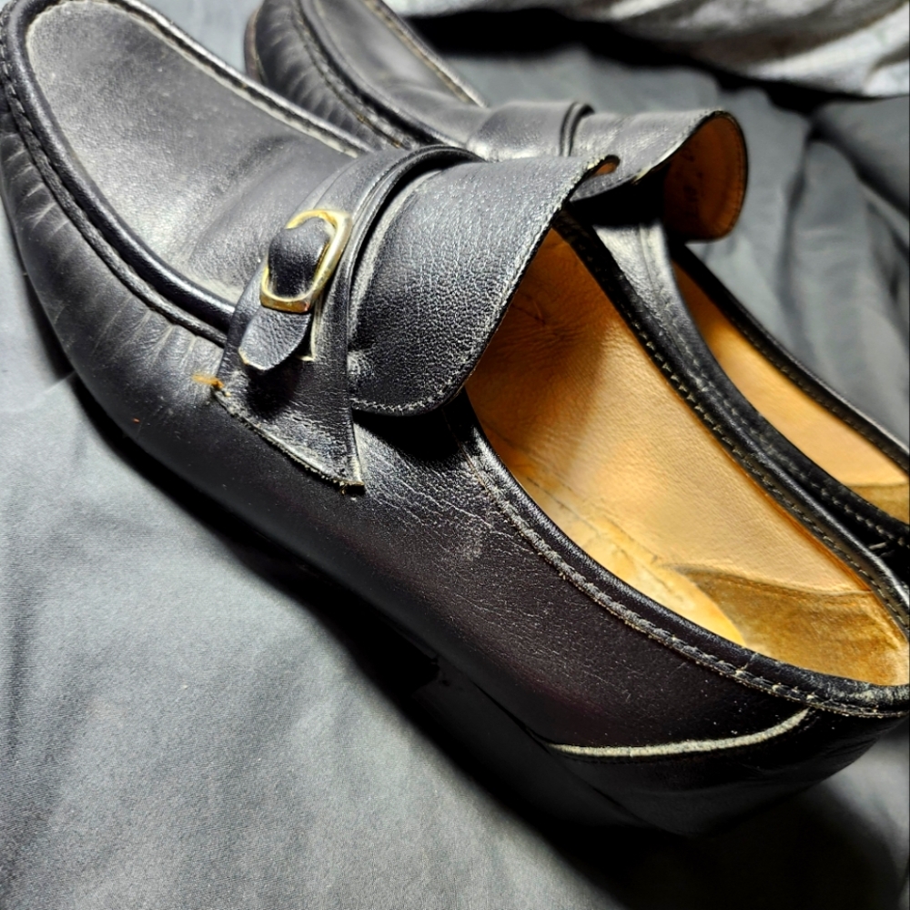 Michael Jackson's Victory Tour Florsheim black leather loafers